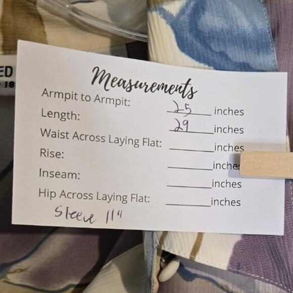 Alfred Dunner Watercolor Button-Down Shirt Size 18W 0289 - Picture 5 of 9